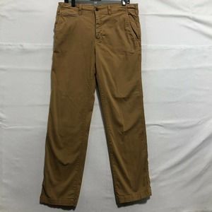 American Eagle Extreme Flex Relaxed Straight Stretch Chino Beige Pants 34x34